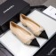 Chanel Heel 2cm Pearl Bow Grosgrain Ballerinas Beige 2021