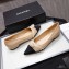 Chanel Heel 2cm Pearl Bow Grosgrain Ballerinas Beige 2021