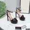 Gucci Heel 13cm Platform 4cm Sandals with Horsebit Black
