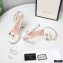 Gucci Heel 13cm Platform 4cm Sandals with Horsebit White