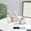 Gucci Heel 13cm Platform 4cm Sandals with Horsebit White