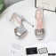 Gucci Heel 13cm Platform 4cm Sandals with Horsebit Silver