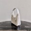 Prada Shearling Re-Edition 2000 Nylon Mini Hobo Bag 1NE515 White 2021