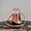 Prada Galleria Saffiano Leather Micro-bag 1BA906 Nude Pink 2021