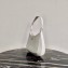 Prada Cleo Brushed Leather Shoulder Bag 1BC156 White 2021