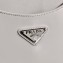 Prada Cleo Brushed Leather Shoulder Bag 1BC156 White 2021
