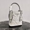 Prada Spectrum Leather Top Handle Bag 1BA319 White 2021