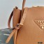 Prada Small Leather HandBag 1BC145 Brown 2021