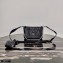 Prada Gaufré Embossed Leather Shoulder Bag 1BD289 Black 2021