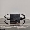 Prada Gaufré Embossed Leather Shoulder Bag 1BD289 Black 2021