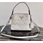 Prada Spectrum Small Leather Top Handle Bag 1BA311 White 2021