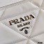 Prada Spectrum Small Leather Top Handle Bag 1BA311 White 2021