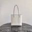 Prada Small Saffiano Leather Tote Bag 1BG342 White 2021