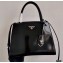 Prada Brushed Leather HandBag 1BA321 Black 2021
