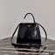 Prada Brushed Leather HandBag 1BA321 Black 2021