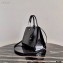 Prada Brushed Leather HandBag 1BA321 Black 2021