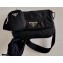 Prada System Padded Nylon Patchwork Shoulder Bag 1BD292 Black 2021
