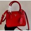 Prada Galleria Saffiano Leather Micro-bag 1BA906 Red 2021