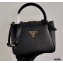 Prada Small Leather HandBag 1BC145 Black 2021