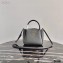 Prada Small Leather HandBag 1BC145 Gray 2021