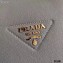 Prada Small Leather HandBag 1BC145 Gray 2021