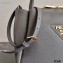 Prada Small Leather HandBag 1BC145 Gray 2021