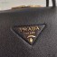 Prada Small Leather HandBag 1BC145 Black 2021