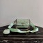 Prada System Nappa Leather Patchwork Shoulder Bag 1BD292 Light Green 2021