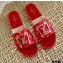 Louis Vuitton Monogram LV Square Espadrilles Slipper Sandals Red 2021
