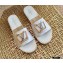 Louis Vuitton Monogram LV Square Espadrilles Slipper Sandals White 2021