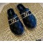 Louis Vuitton Monogram LV Dauphine Espadrilles Slippers Black 2021