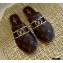 Louis Vuitton Monogram LV Dauphine Espadrilles Slippers Coffee 2021