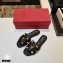 Valentino Quilted Calfskin Roman Stud Slide Sandals Black 2021