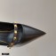 Valentino Sculpted Heel 7cm Rockstud Slingback Pumps Black 2021