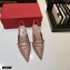 Valentino Sculpted Heel 7cm Rockstud Slingback Pumps Nude Pink 2021