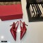 Valentino Sculpted Heel 7cm Rockstud Slingback Pumps Red 2021