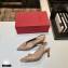 Valentino Heel 6.5cm Calfskin Roman Maxi Stud Slingback Pumps Nude 2021