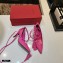 Valentino Heel 8cm Rockstud Slingback Pumps with Removable Strap Patent Pink 2021