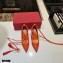 Valentino Heel 8cm Rockstud Slingback Pumps with Removable Strap Patent Orange 2021
