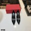 Valentino Heel 8cm Rockstud Slingback Pumps with Removable Strap Patent Black 2021