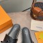 Louis Vuitton Monogram-embossed Slides Mules Black 2021