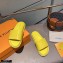 Louis Vuitton Monogram-embossed Slides Mules Yellow 2021