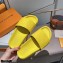 Louis Vuitton Monogram-embossed Slides Mules Yellow 2021