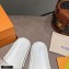 Louis Vuitton Monogram-embossed Slides Mules White 2021