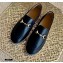 Gucci Leather Horsebit Espadrilles Black 2021