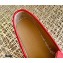 Gucci Leather Horsebit Espadrilles Red 2021