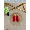 Gucci Leather Horsebit Espadrilles Slippers Red 2021