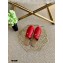 Gucci Leather Horsebit Espadrilles Slippers Red 2021