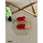 Gucci Leather Horsebit Espadrilles Slippers Red 2021