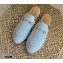 Gucci Leather Horsebit Espadrilles Slippers White 2021